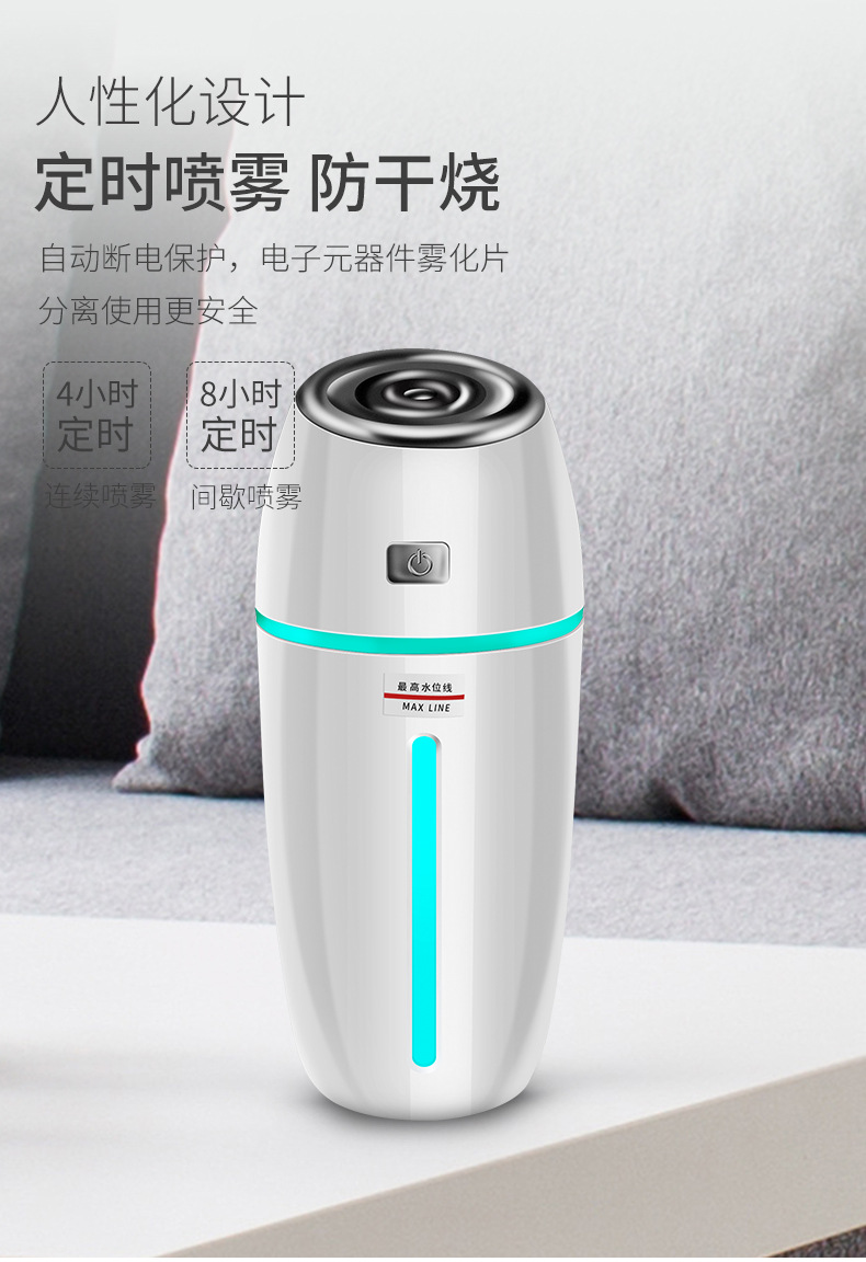 Car Humidifier Hydrating Car Sprayer Car Air Purification Mini Air Purifier Car Aromatherapy Machine R-8304