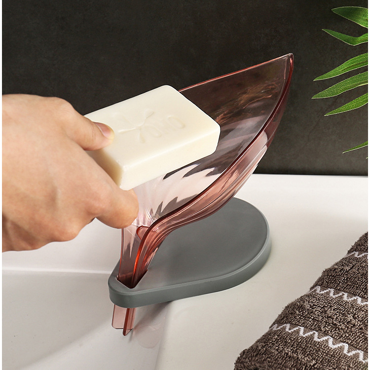 Soap Dish Punch-Free Soap Holder Water-Draining Suction Cup Wall-Mounted Toilet Soap Holder Soap Holder Bathroom Storage Rack