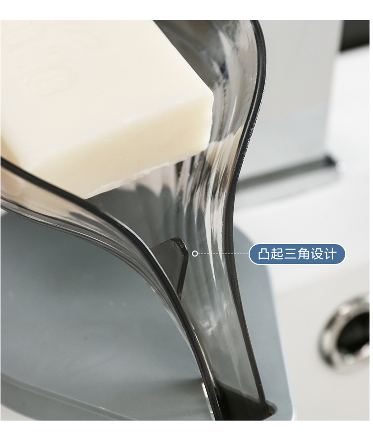 Soap Dish Punch-Free Soap Holder Water-Draining Suction Cup Wall-Mounted Toilet Soap Holder Soap Holder Bathroom Storage Rack Soap Dish Punch-Free Soap Holder Water-Draining Suction Cup Wall-Mounted Toilet Soap Holder Soap Holder Bathroom Storage Rack