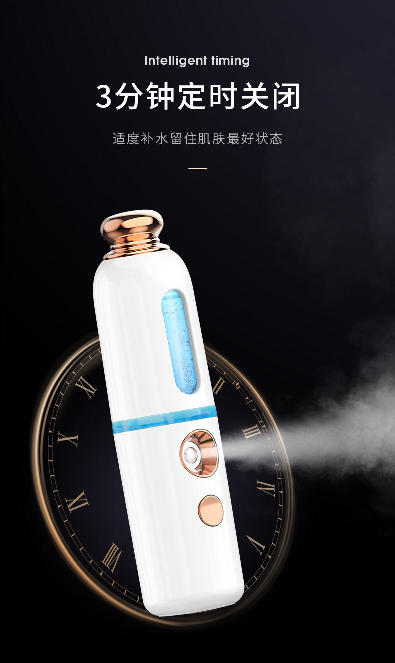 New Beauty Facial Steamer USB Charging Portable Nano Mist Sprayer Cute Atomizer Moisturizing Machine