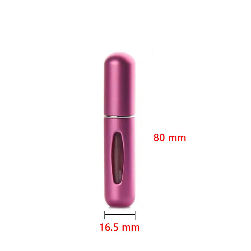 New 5ml Bottom Charge Perfume Sprayer Electrochemical Aluminum Recyclable Charge Perfume Sub-Bottles Portable Cosmetic Bottle