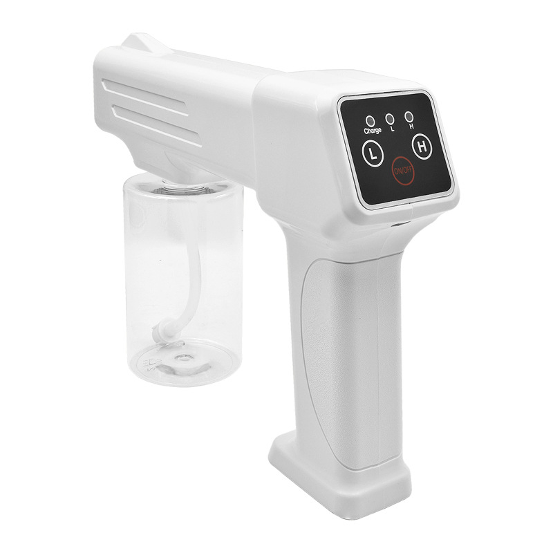 T05 Disinfection Atomization Alcohol Spray Blue Light Disinfection Epidemic Handheld Portable Electronic Wireless Alcohol Sprayer