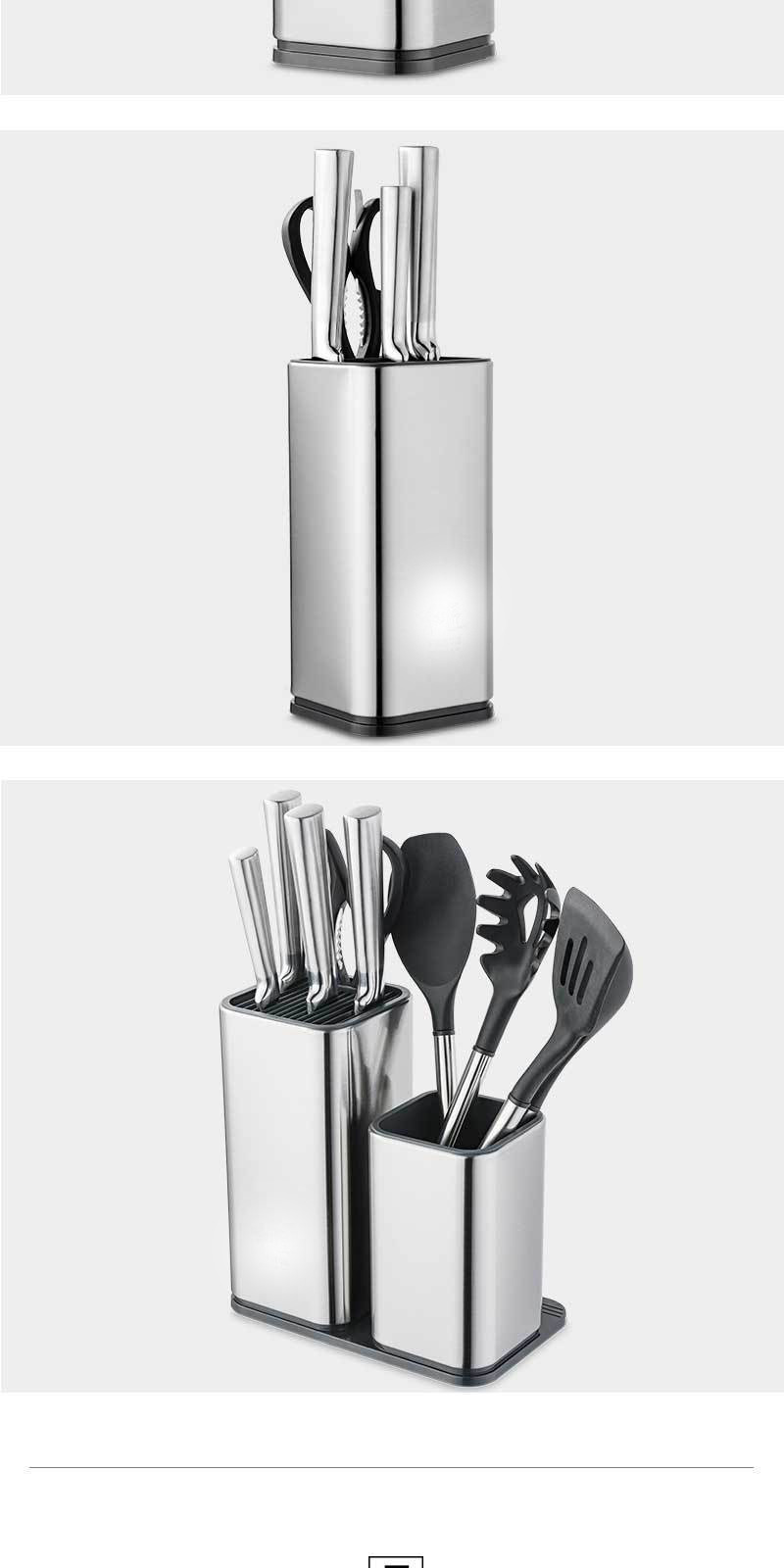 Steel Knife Holder Stainless Steel Knife Holder Storage Rack Kitchen Supplies Storage Rack Free Insert Storage Box Steel Knife Holder Stainless Steel Knife Holder Storage Rack Kitchen Supplies Storage Rack Free Insert Storage Box