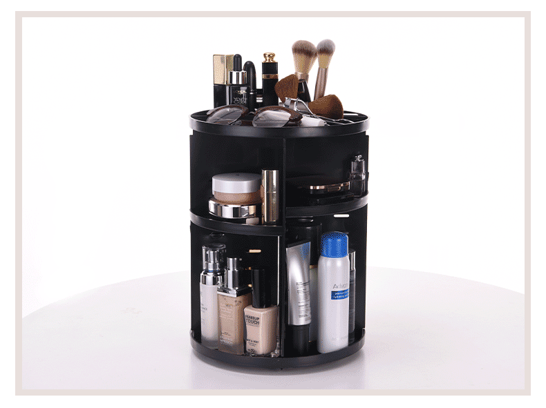 Desktop Rotating Cosmetics Storage Rack Plastic Storage Box Storage Rack Dresser Skin Care Products Organizing Rack New Material Desktop Rotating Cosmetics Storage Rack Plastic Storage Box Storage Rack Dresser Skin Care Products Organizing Rack New Material