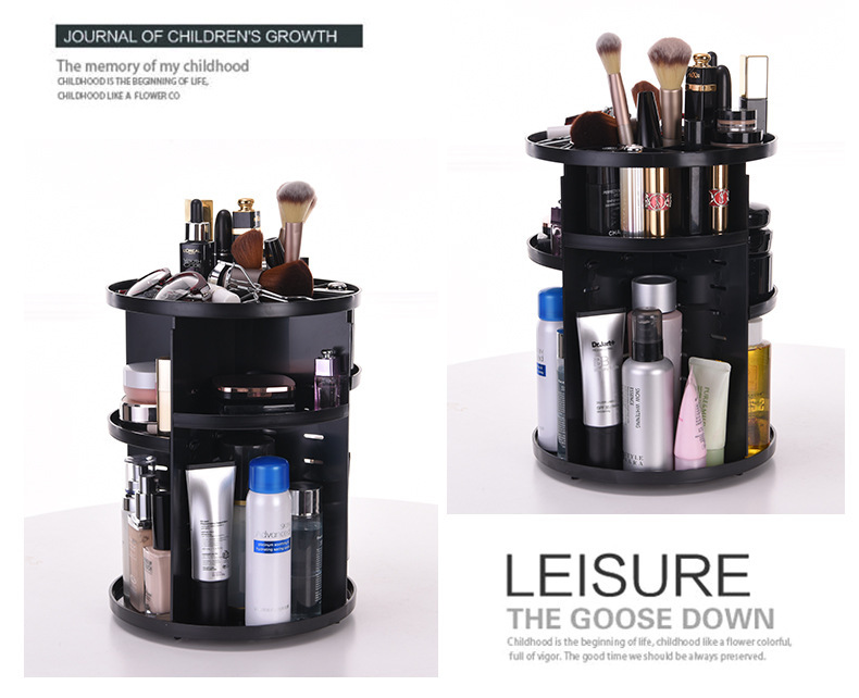 Desktop Rotating Cosmetics Storage Rack Plastic Storage Box Storage Rack Dresser Skin Care Products Organizing Rack New Material Desktop Rotating Cosmetics Storage Rack Plastic Storage Box Storage Rack Dresser Skin Care Products Organizing Rack New Material