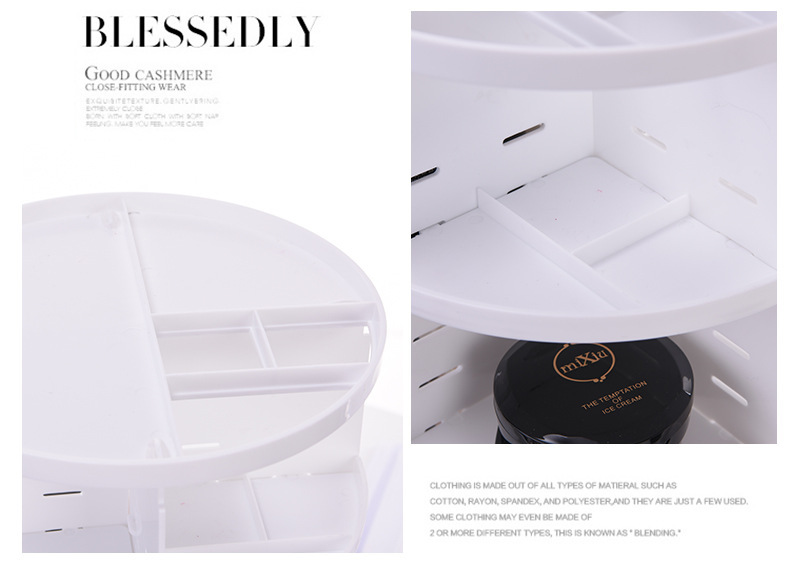 Desktop Rotating Cosmetics Storage Rack Plastic Storage Box Storage Rack Dresser Skin Care Products Organizing Rack New Material Desktop Rotating Cosmetics Storage Rack Plastic Storage Box Storage Rack Dresser Skin Care Products Organizing Rack New Material