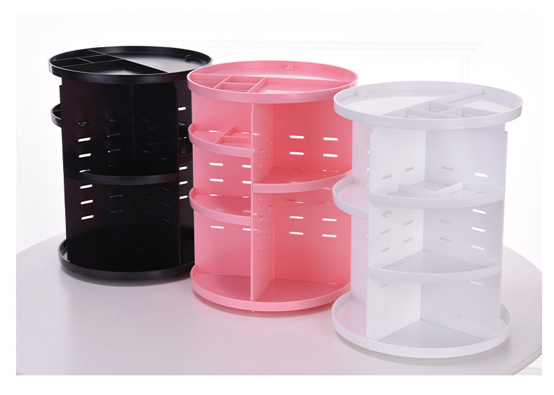 Desktop Rotating Cosmetics Storage Rack Plastic Storage Box Storage Rack Dresser Skin Care Products Organizing Rack New Material Desktop Rotating Cosmetics Storage Rack Plastic Storage Box Storage Rack Dresser Skin Care Products Organizing Rack New Material