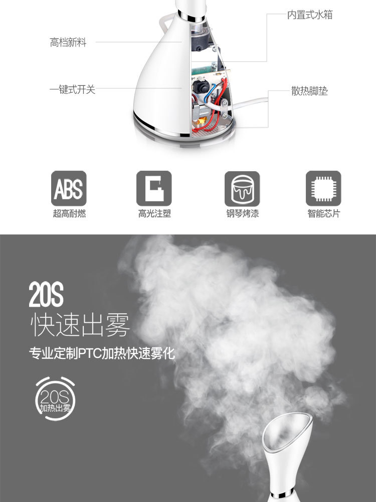 Facial Steamer for Home Hot Spray Water Replenishing Instrument Facial Humidification Sprayer Nano Facial Cleaner