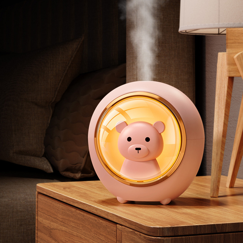 New Space Bear USB Mini Humidifier Sprayer Office Cute Ultrasonic Humidifier Mute Gift