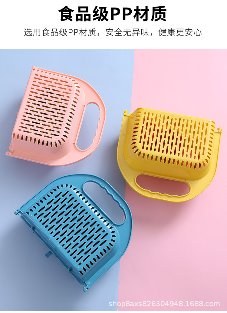 Foldable Plastic Washing Basin Washing Vegetables Basin Rectangular Draining Basket Fruit Plate Household Kitchen Sink Dishwashing Storage Foldable Plastic Washing Basin Washing Vegetables Basin Rectangular Draining Basket Fruit Plate Household Kitchen Sink Dishwashing Storage
