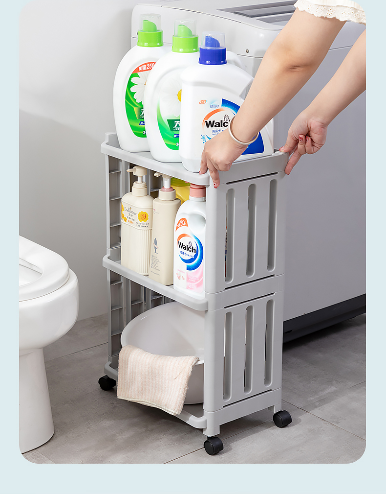 Bathroom Shower Gel Storage Rack Floor Multi-Layer Storage Rack Plastic Portable Bathroom Shampoo Rack with Wheels Bathroom Shower Gel Storage Rack Floor Multi-Layer Storage Rack Plastic Portable Bathroom Shampoo Rack with Wheels