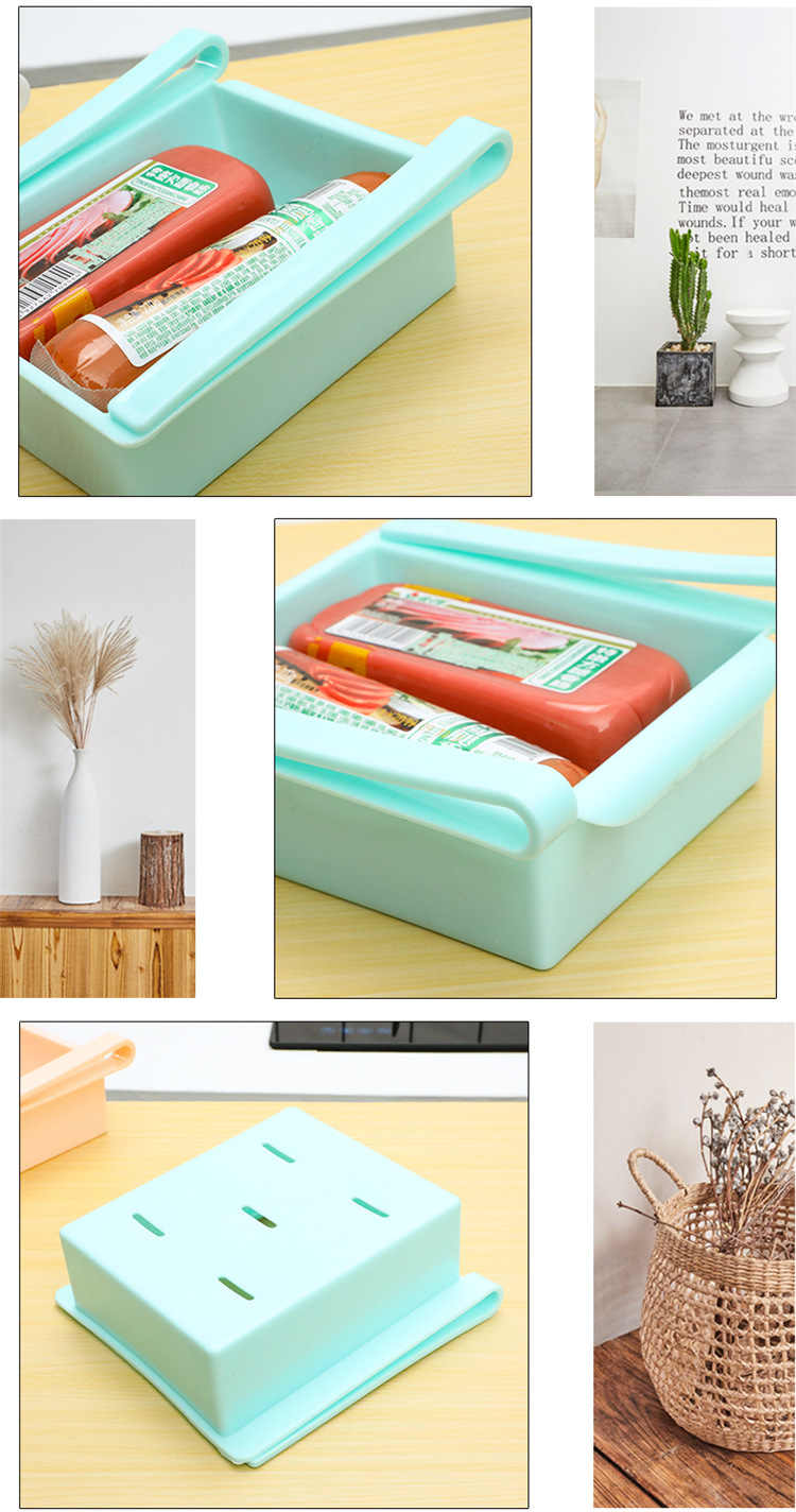 Refrigerator Fresh-Keeping Porting Plate Kitchen Finishing Storage Rack Creative Twitching Classification Storage Box Storage Rack Refrigerator Fresh-Keeping Porting Plate Kitchen Finishing Storage Rack Creative Twitching Classification Storage Box Storage Rack
