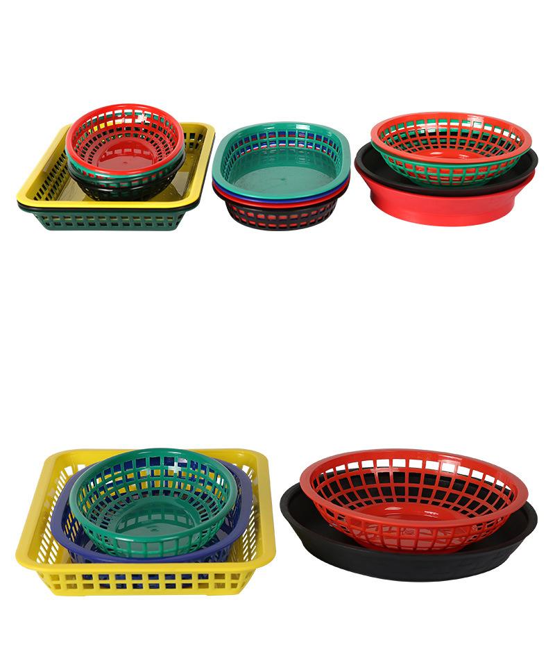 Fast Food Food Basket Snack Basket Plastic Basket Vegetable Fruit Storage Basket Drain Basket Drip Basin Washing Vegetable Basket Fast Food Food Basket Snack Basket Plastic Basket Vegetable Fruit Storage Basket Drain Basket Drip Basin Washing Vegetable Basket