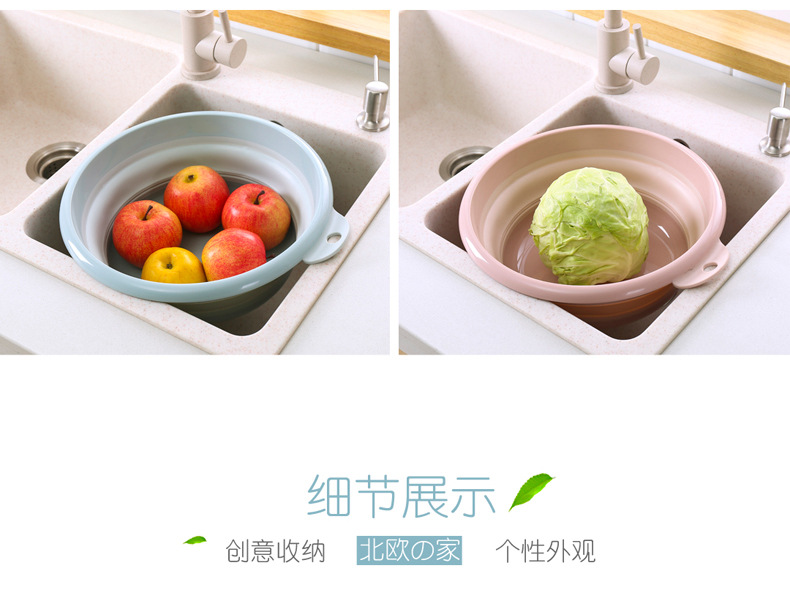 Foldable Creative Washbasin Plastic Large Portable Cleaning Basin Home Bathroom Laundry Feet-Washing Basin 134 Foldable Creative Washbasin Plastic Large Portable Cleaning Basin Home Bathroom Laundry Feet-Washing Basin 134