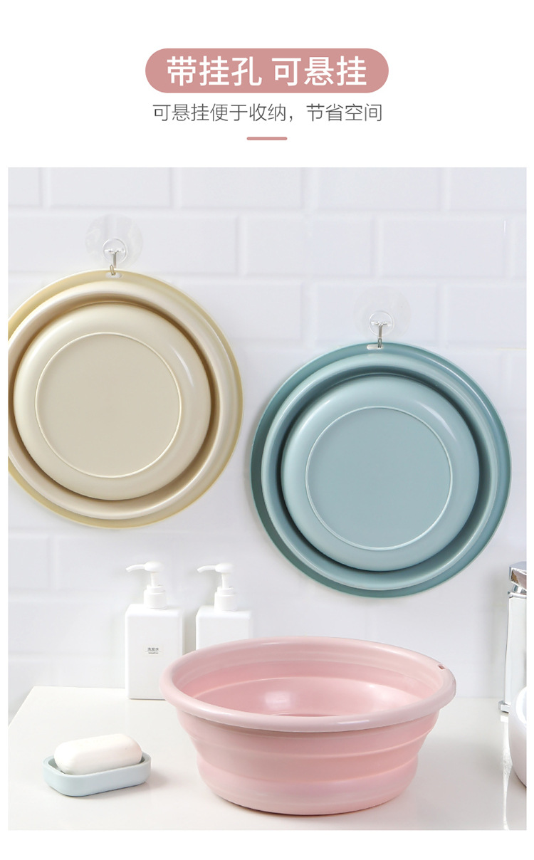 Foldable Washbasin Household Laundry Basin Portable Travel Student Plastic for Dormitory Basin Foot Wash Basin Washbasin Foldable Washbasin Household Laundry Basin Portable Travel Student Plastic for Dormitory Basin Foot Wash Basin Washbasin