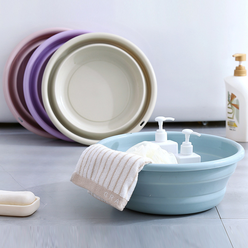 Plastic Folding Basin Household Children&#039;s Baby Portable Travel Laundry Washbasin Extra Large Kitchen Sink