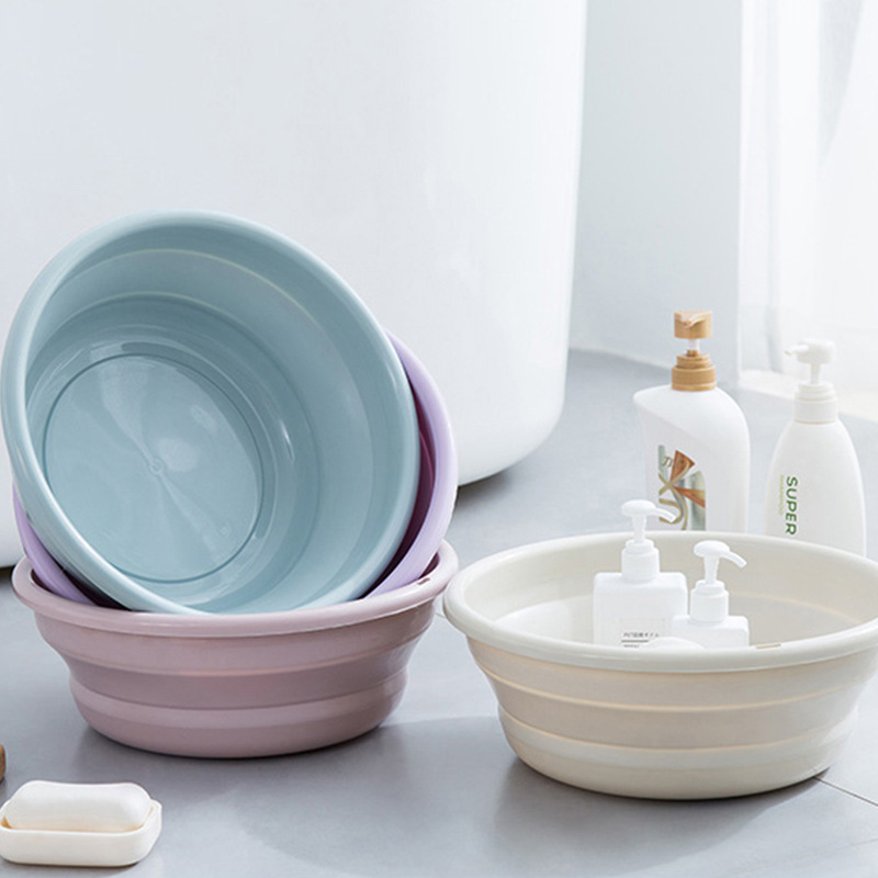 Plastic Folding Basin Household Children&#039;s Baby Portable Travel Laundry Washbasin Extra Large Kitchen Sink