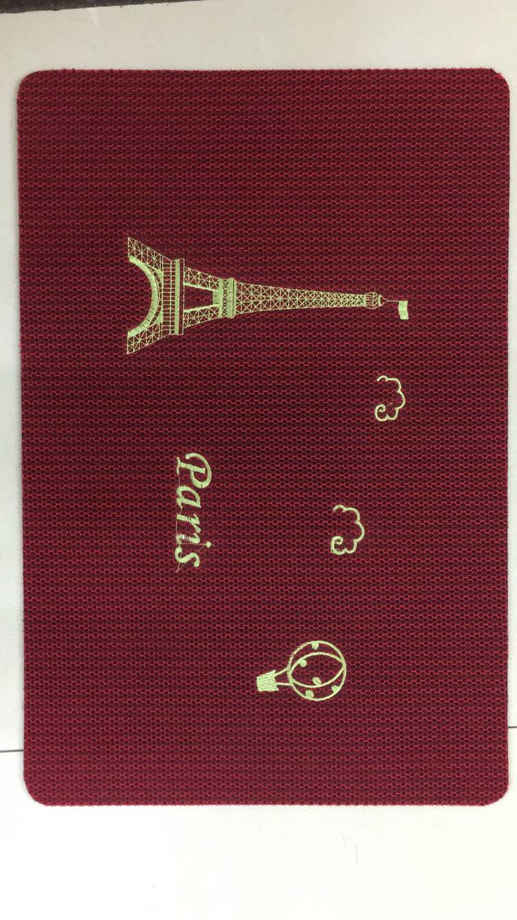 Rubber base honeycomb embroidery mat embroidery mat door mat honeycomb mat non-slip mat foot mat door mat