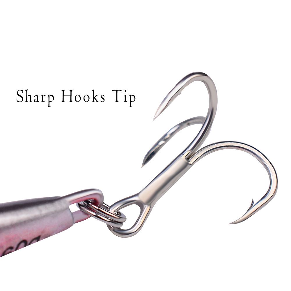 New Submerged Tossing Fish Lead Luminous Lure with Treble Hook Simulation Metal Slow Shake Iron Plate Bait Spot