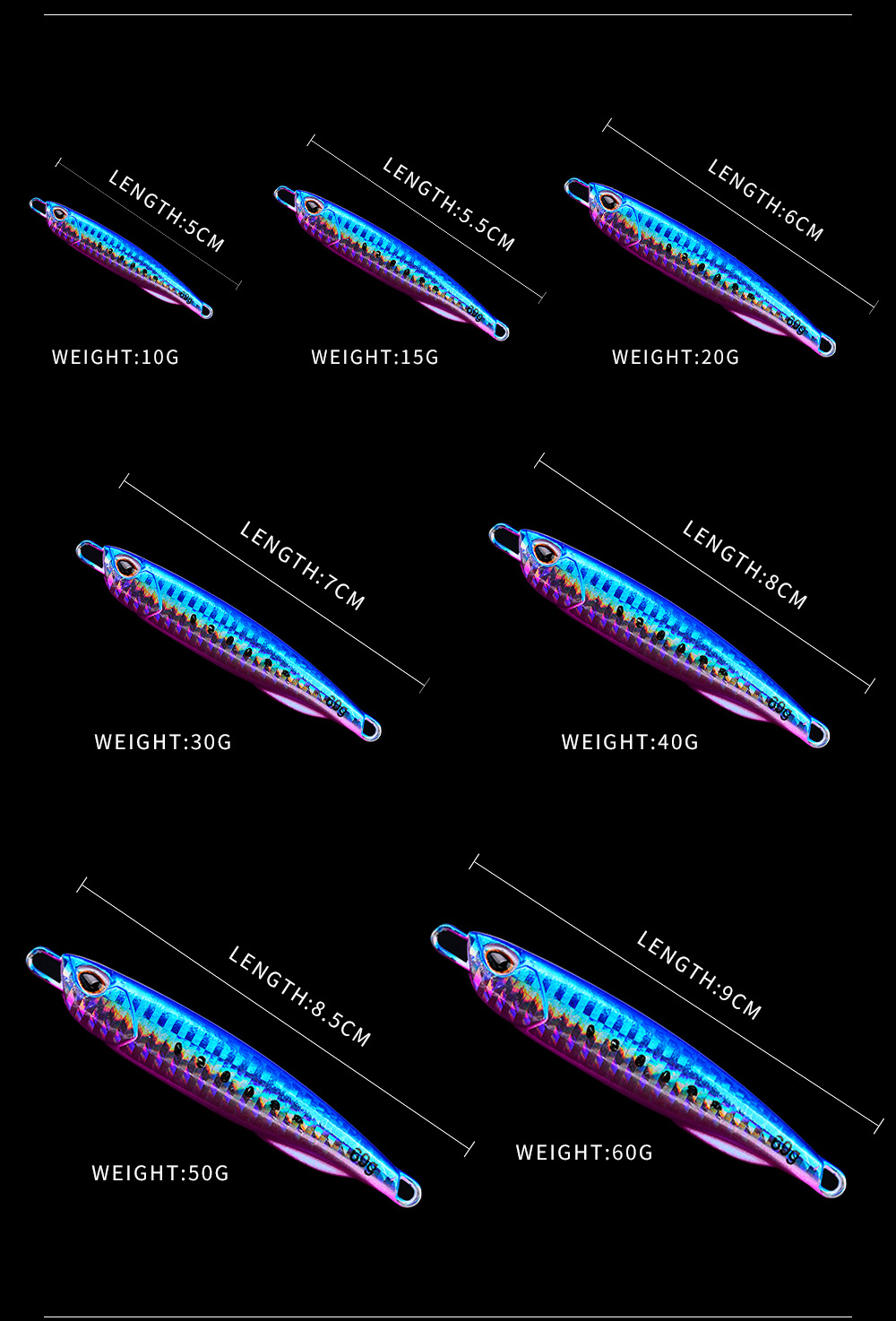 New Submerged Tossing Fish Lead Luminous Lure with Treble Hook Simulation Metal Slow Shake Iron Plate Bait Spot New Submerged Tossing Fish Lead Luminous Lure with Treble Hook Simulation Metal Slow Shake Iron Plate Bait Spot