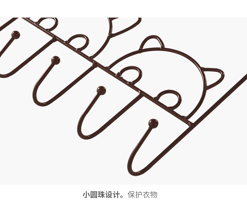 Iron Bedroom Hanger behind the Door Punch-Free Panda Coat Hook Installation-Free Nail-Free Hook Iron Bedroom Hanger behind the Door Punch-Free Panda Coat Hook Installation-Free Nail-Free Hook