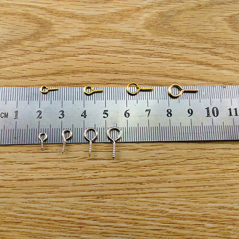 Sheep Eye Nail Screw Needle Thread Iron Hook Sheep Eye Ring Hook Keychain DIY Alloy Band Bodhi Accessories Material