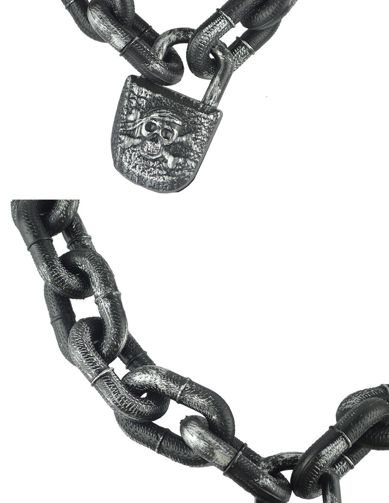 Halloween Props Shackle Prisoner Toy Handcuffs Shackles Plastic Iron Chain Ancient People Chain Hook Chain Hammer Halloween Props Shackle Prisoner Toy Handcuffs Shackles Plastic Iron Chain Ancient People Chain Hook Chain Hammer