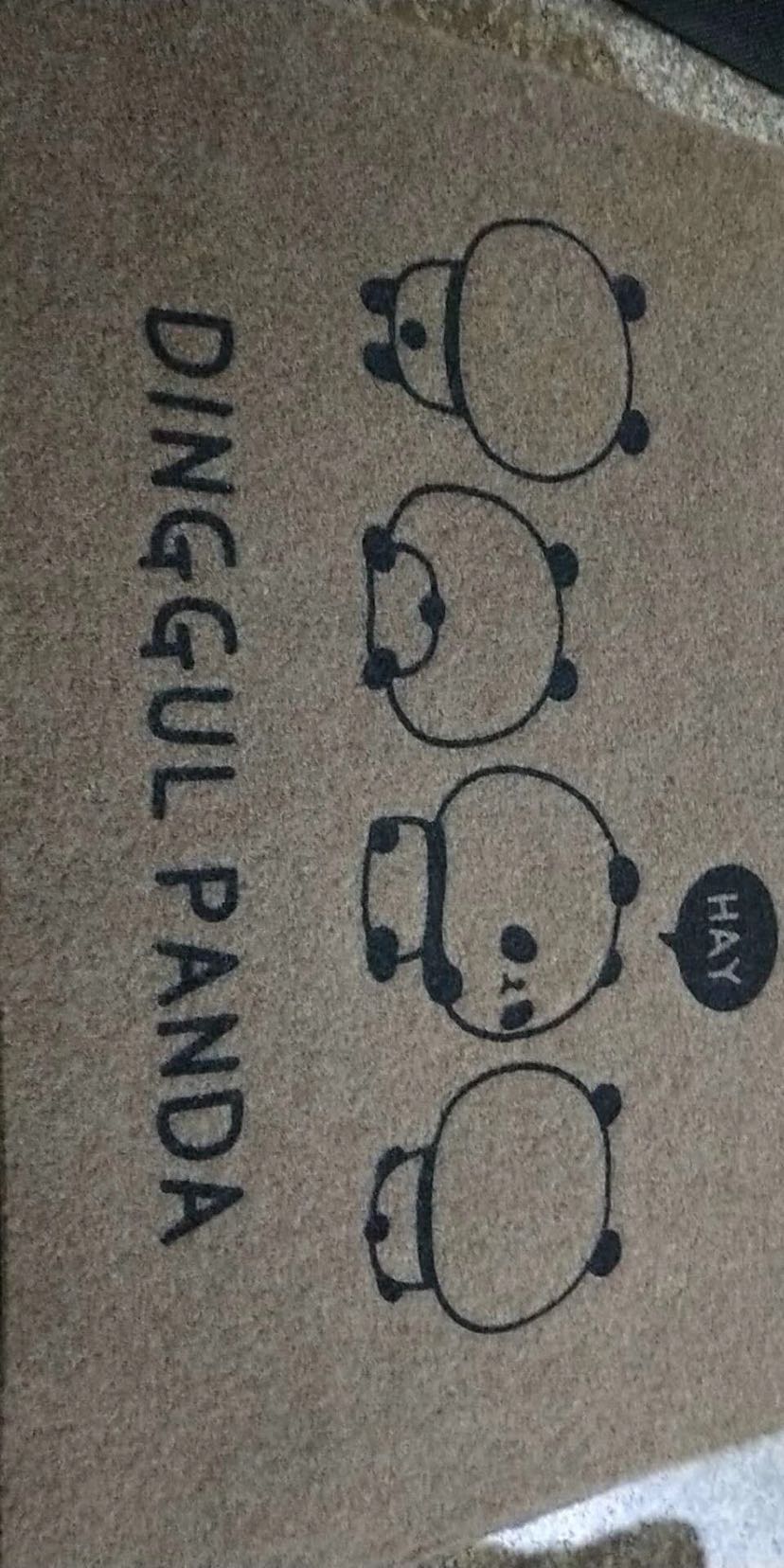 Ruan Ruan Printed Cartoon Pattern Floor Mat Door Mat Household Floor Mat Ruan Earth Lobby Living Room Non-Slip Mat 50X80