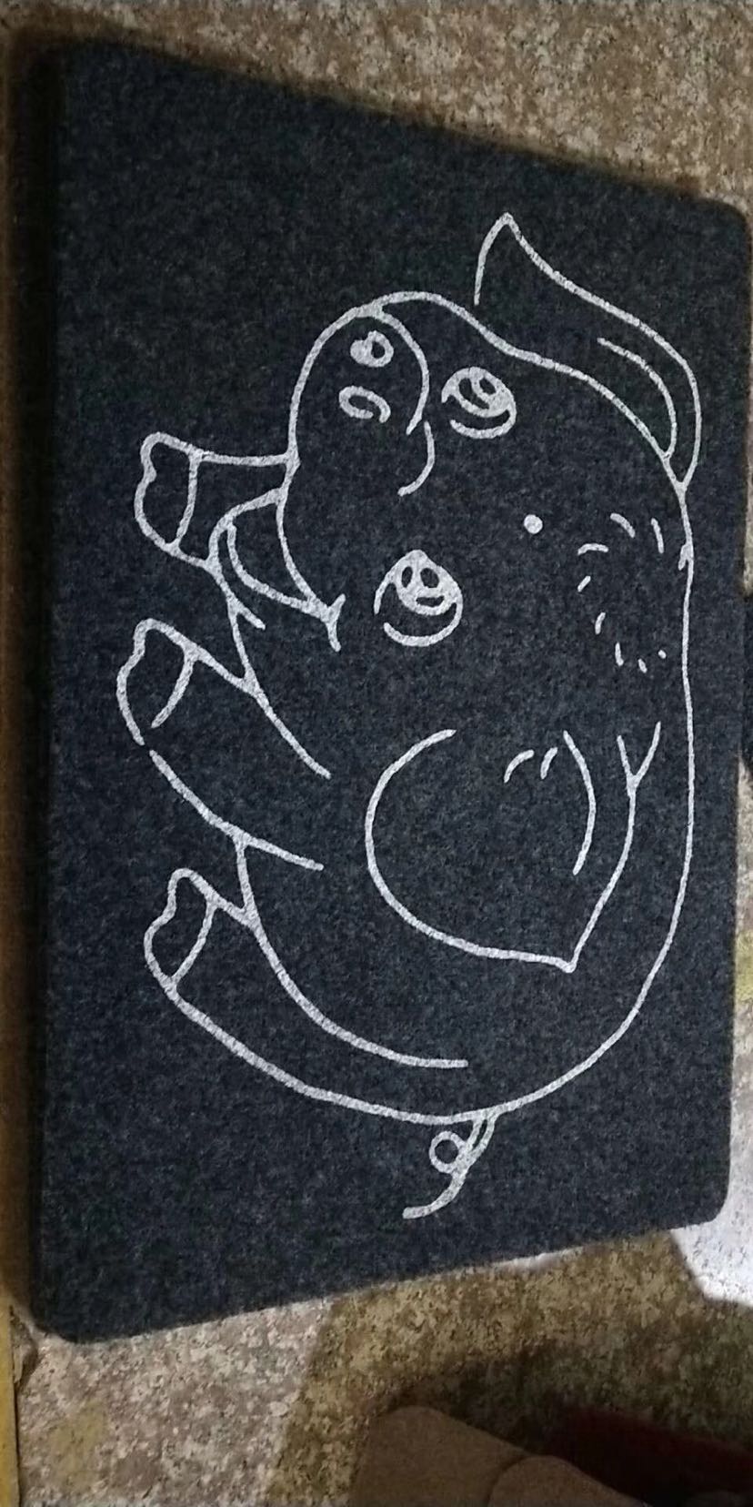 Ruan Ruan Printed Cartoon Pattern Floor Mat Door Mat Household Floor Mat Ruan Earth Lobby Living Room Non-Slip Mat 50X80