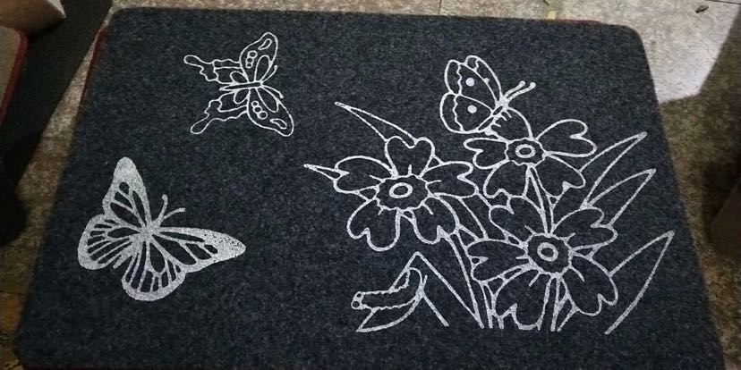 Ruan Ruan Printed Cartoon Pattern Floor Mat Door Mat Household Floor Mat Ruan Earth Lobby Living Room Non-Slip Mat 50X80