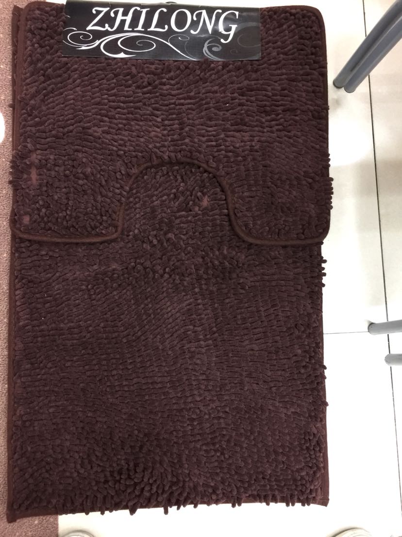 Chenille Bathroom Absorbent Mat Bathroom Long Hair Two-Piece Pedal Non-Slip Mat Foot Mat Door Mat