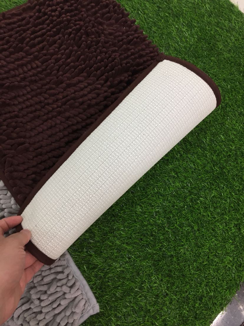 Chenille Bathroom Absorbent Mat Bathroom Long Hair Two-Piece Pedal Non-Slip Mat Foot Mat Door Mat