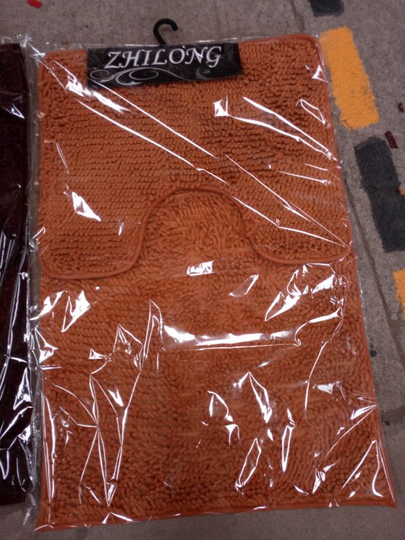 Chenille Bathroom Absorbent Mat Bathroom Long Hair Two-Piece Pedal Non-Slip Mat Foot Mat Door Mat