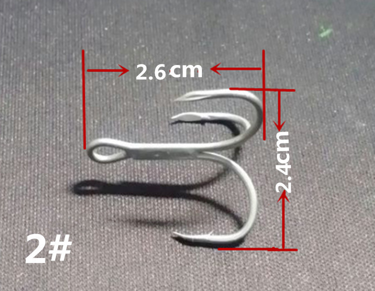 Fishhook 2#/10# Blood Trough Fishhook Tie Wool Iron Plate Fishing Hook Lure Treble Hook Blood Trough Hook Anchor Hook Exlosive Hook