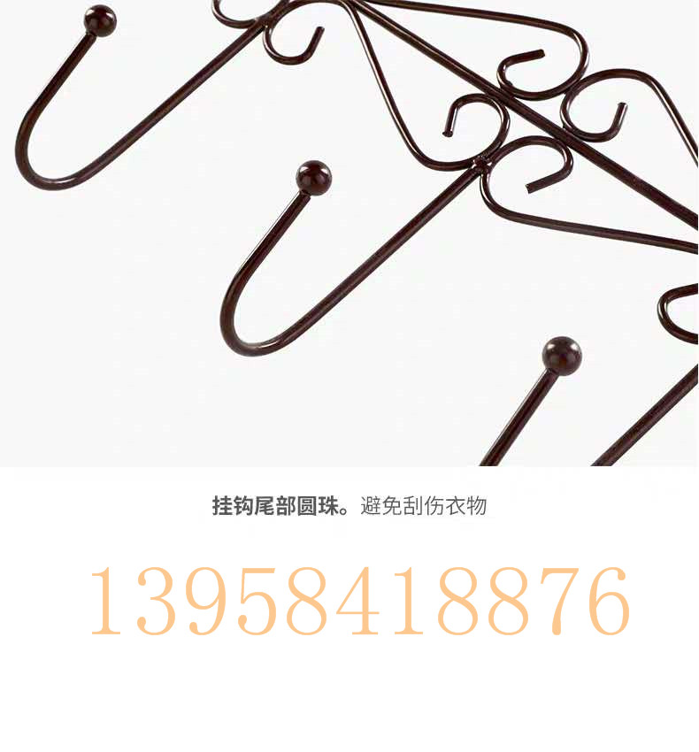 Thick Iron Double Row Door Rear Hook Nail-Free Clothes Hook Seamless Hook Creative Door Hook Coat Hook Hanger Rack