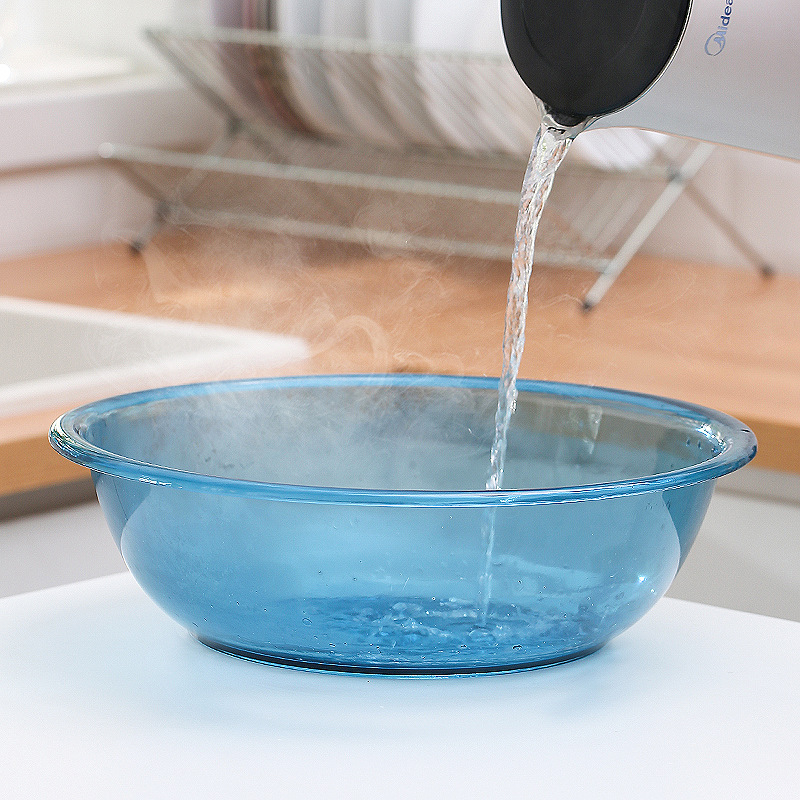 Babies&#039; Wash Basin Household Plastic round Transparent Small Large Washing Basin Beauty Foot Washing Underwear Washing Women&#039;s Special Basin
