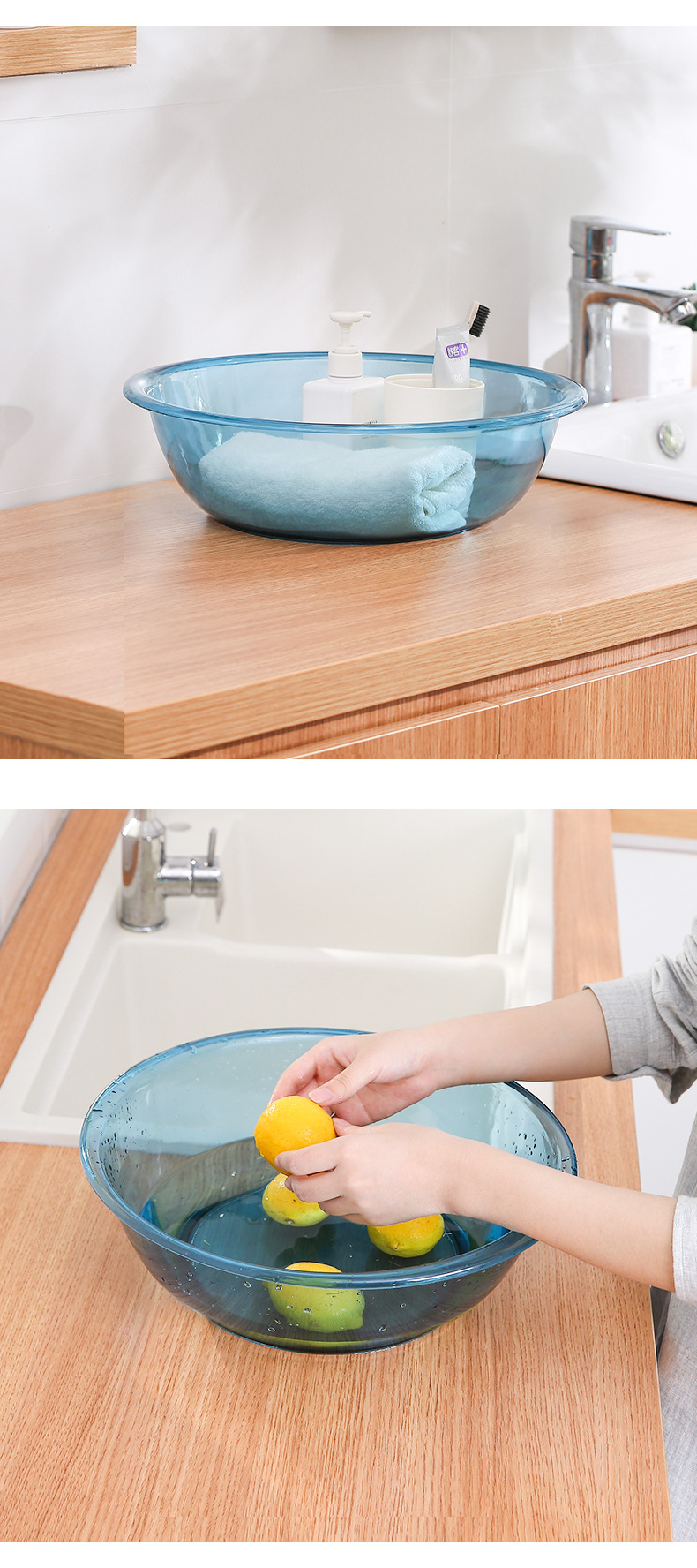 Babies' Wash Basin Household Plastic round Transparent Small Large Washing Basin Beauty Foot Washing Underwear Washing Women's Special Basin Babies' Wash Basin Household Plastic round Transparent Small Large Washing Basin Beauty Foot Washing Underwear Washing Women's Special Basin