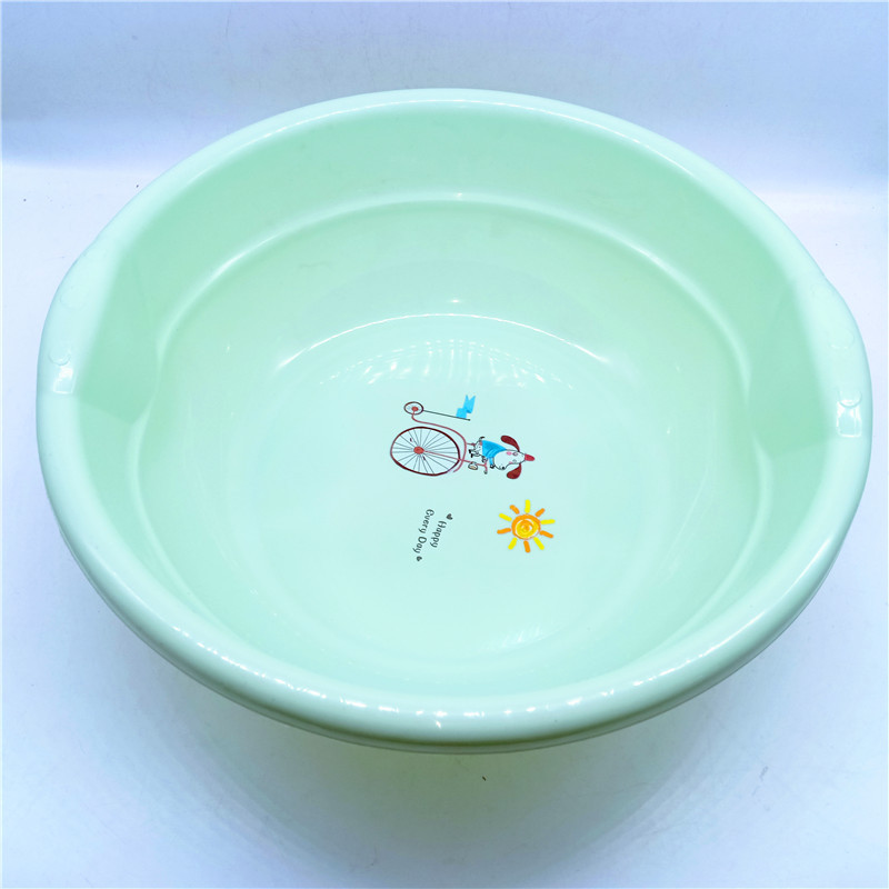 Plastic Wash-Basin Household Daily Use Multi-Purpose Basin Thickened Two Yuan Store Department Store Plastic Products