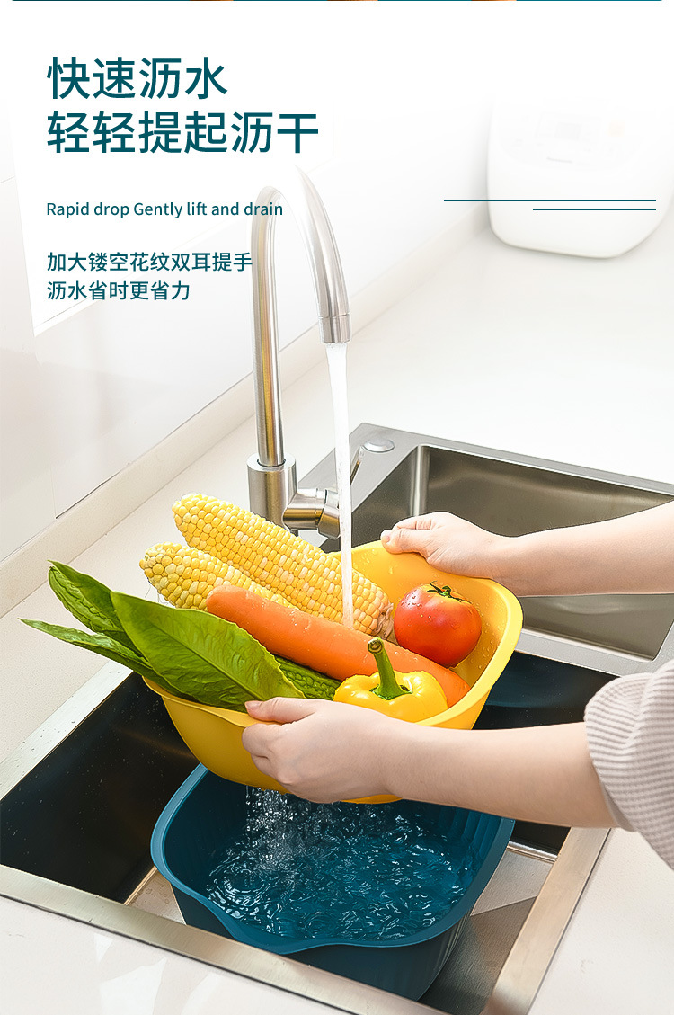 Plastic Drain Basket Kitchen Vegetable Washing Rice Basket Gift Basin Fruit Plate Storage Basket Vegetable Basket Whole Plastic Drain Basket Kitchen Vegetable Washing Rice Basket Gift Basin Fruit Plate Storage Basket Vegetable Basket Whole