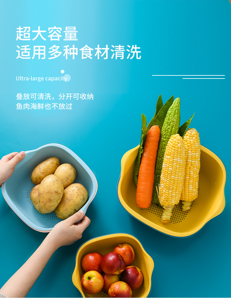 Plastic Drain Basket Kitchen Vegetable Washing Rice Basket Gift Basin Fruit Plate Storage Basket Vegetable Basket Whole Plastic Drain Basket Kitchen Vegetable Washing Rice Basket Gift Basin Fruit Plate Storage Basket Vegetable Basket Whole