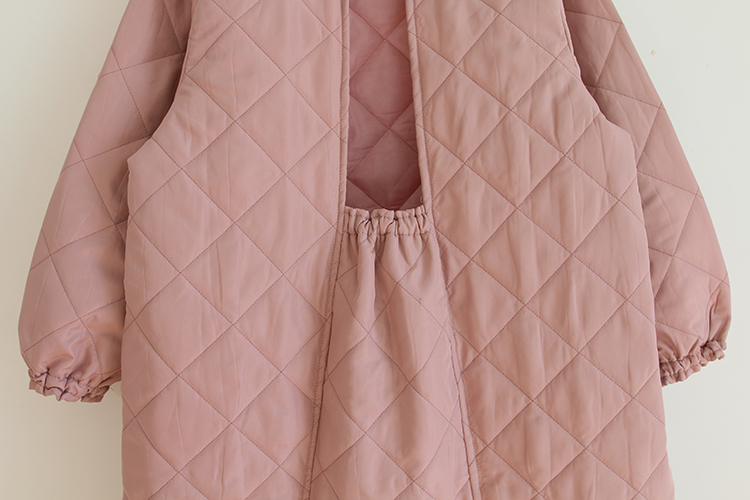 Daily Order Autumn and Winter Thick Warm Quilted Quilted Overclothes Bib Kitchen Baking Floral Painting Long Sleeve Apron
