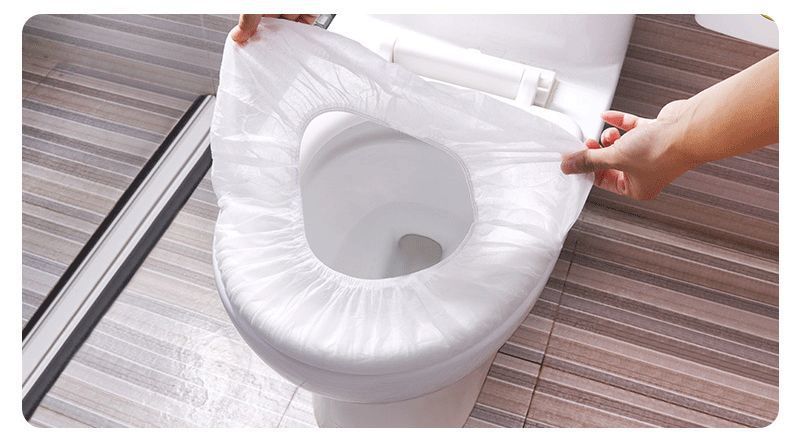 Disposable Toilet Mat Thicken Non-Woven Fabric Toilet Seat Cushion Travel Portable Hotel Toilet Toilet Seat Cover Seat Cushion Wholesale