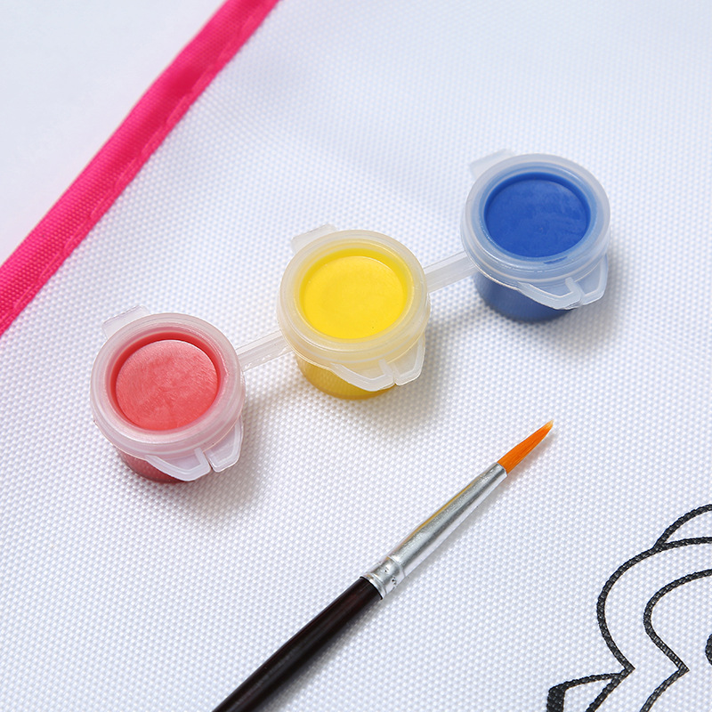 Children&#039;s Painting DIY Apron Kindergarten Craft Class Graffiti Coloring Apron Educational Cartoon Painting Coloring Apron