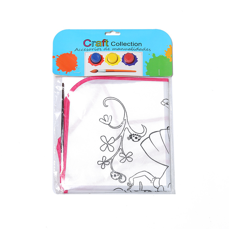 Children&#039;s Painting DIY Apron Kindergarten Craft Class Graffiti Coloring Apron Educational Cartoon Painting Coloring Apron