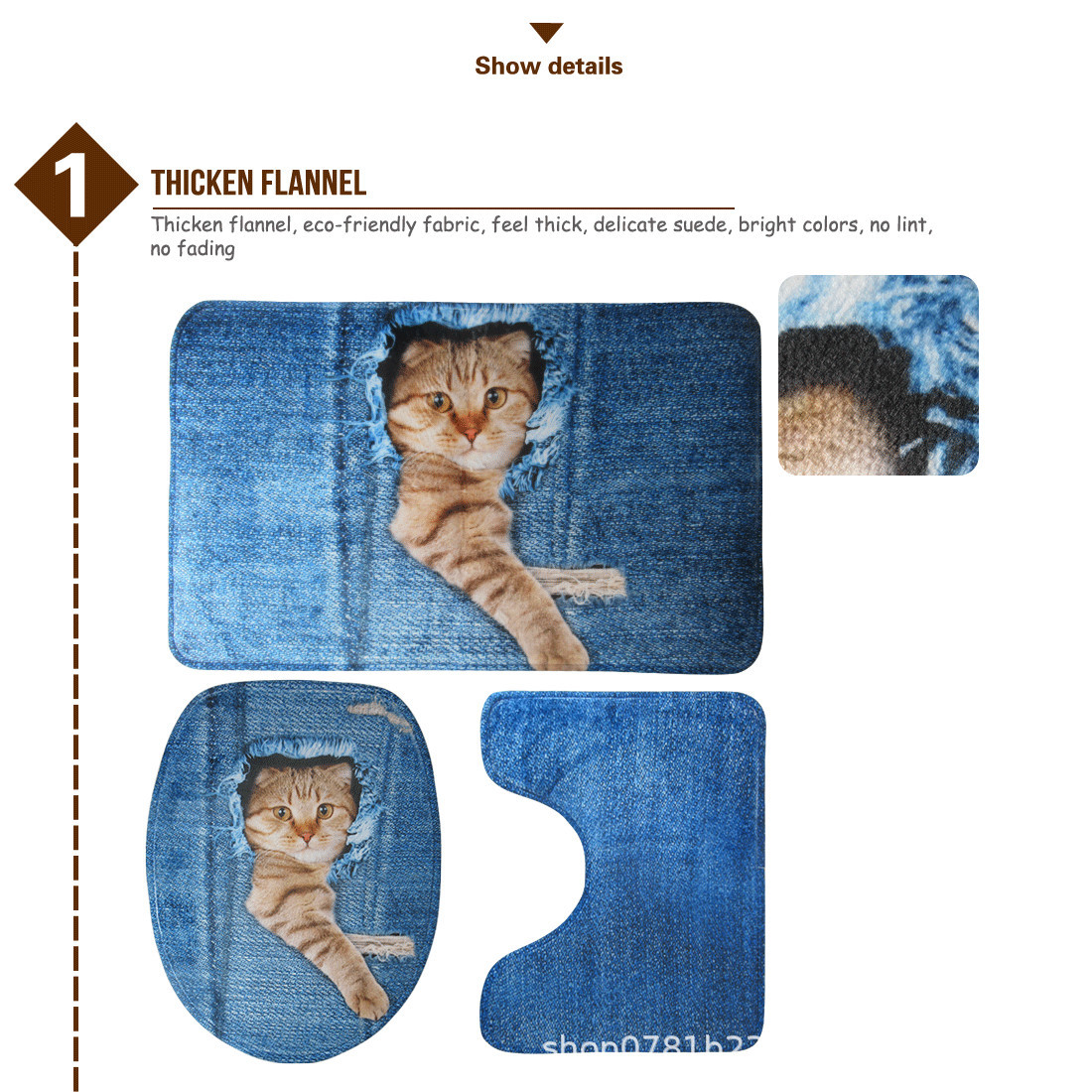 Halloween Pumpkin Head Toilet Mat Three-Piece Set Slide Spider Web Toilet Seat Cushion Cross-Border Halloween Pumpkin Head Toilet Mat Three-Piece Set Slide Spider Web Toilet Seat Cushion Cross-Border