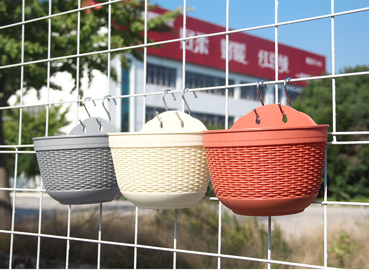 Rattanlike SemiCircular Wall Hanging Lazy Basin Plastic Resin Balcony Hanging Wall Hanging Green Dill Flowerpot P575 Rattanlike SemiCircular Wall Hanging Lazy Basin Plastic Resin Balcony Hanging Wall Hanging Green Dill Flowerpot P575