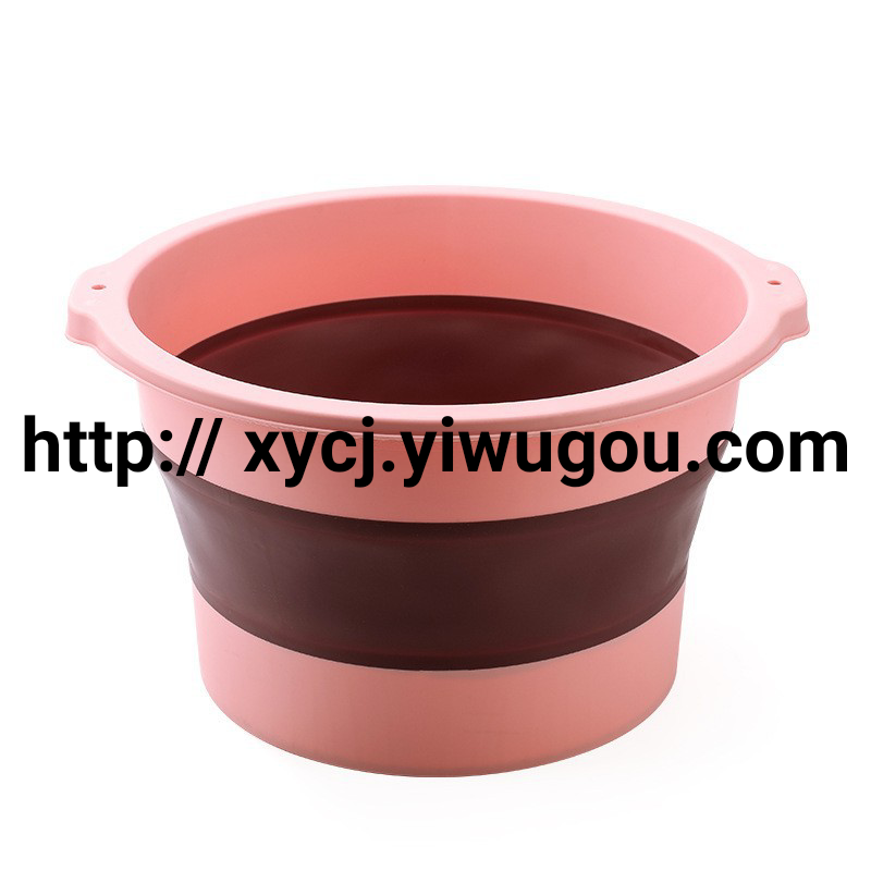 Folding Foot Bath Barrel Household Folding Foot Bath Tub Portable Massage Feet-Washing Basin Plastic Foot Barrel Deep Barrel