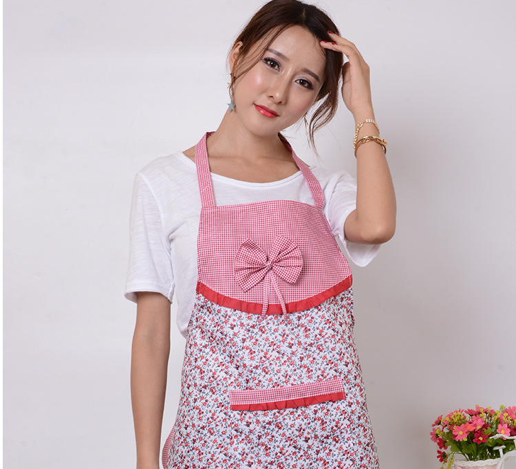 Work antifouling apron with flounce, small size and lace kitchen.