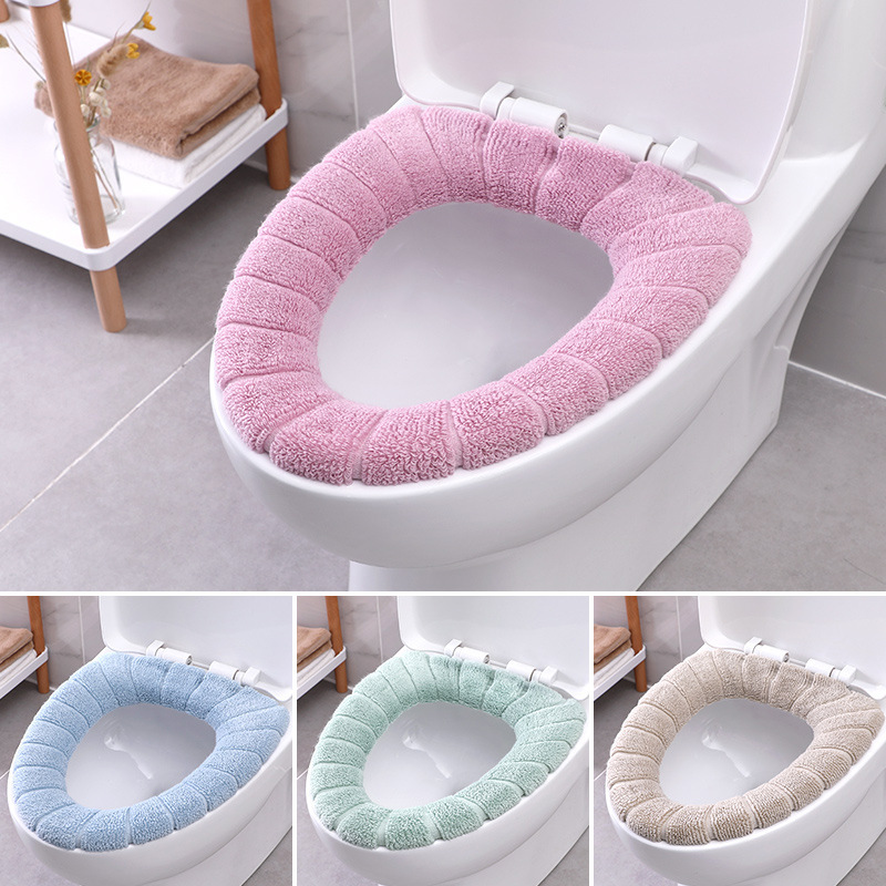 Universal O-Type Toilet Cushion Seat Cushion Toilet Seat Cover Household Washable Thickened Nordic Closestool Cushion Toilet Seat Toilet Seat Cover