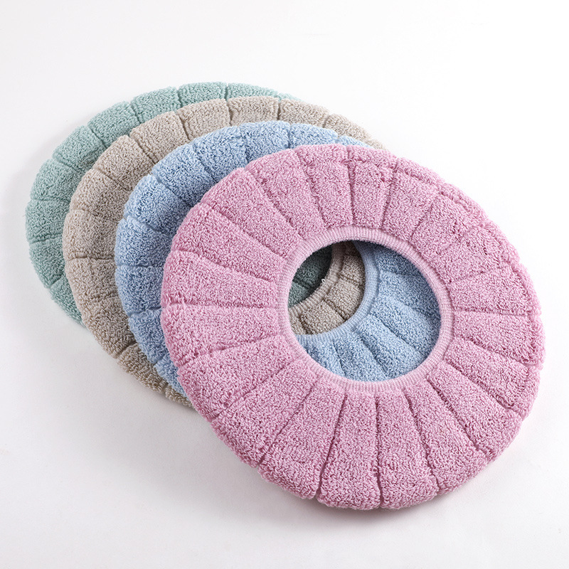 Universal O-Type Toilet Cushion Seat Cushion Toilet Seat Cover Household Washable Thickened Nordic Closestool Cushion Toilet Seat Toilet Seat Cover
